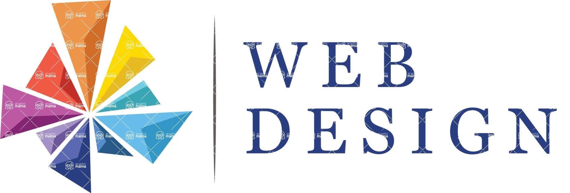 Business Logo Templates - vector graphics in a pack from GraphicMama - Colorful Design Studio Logo Template